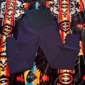 Blue high rise slacks